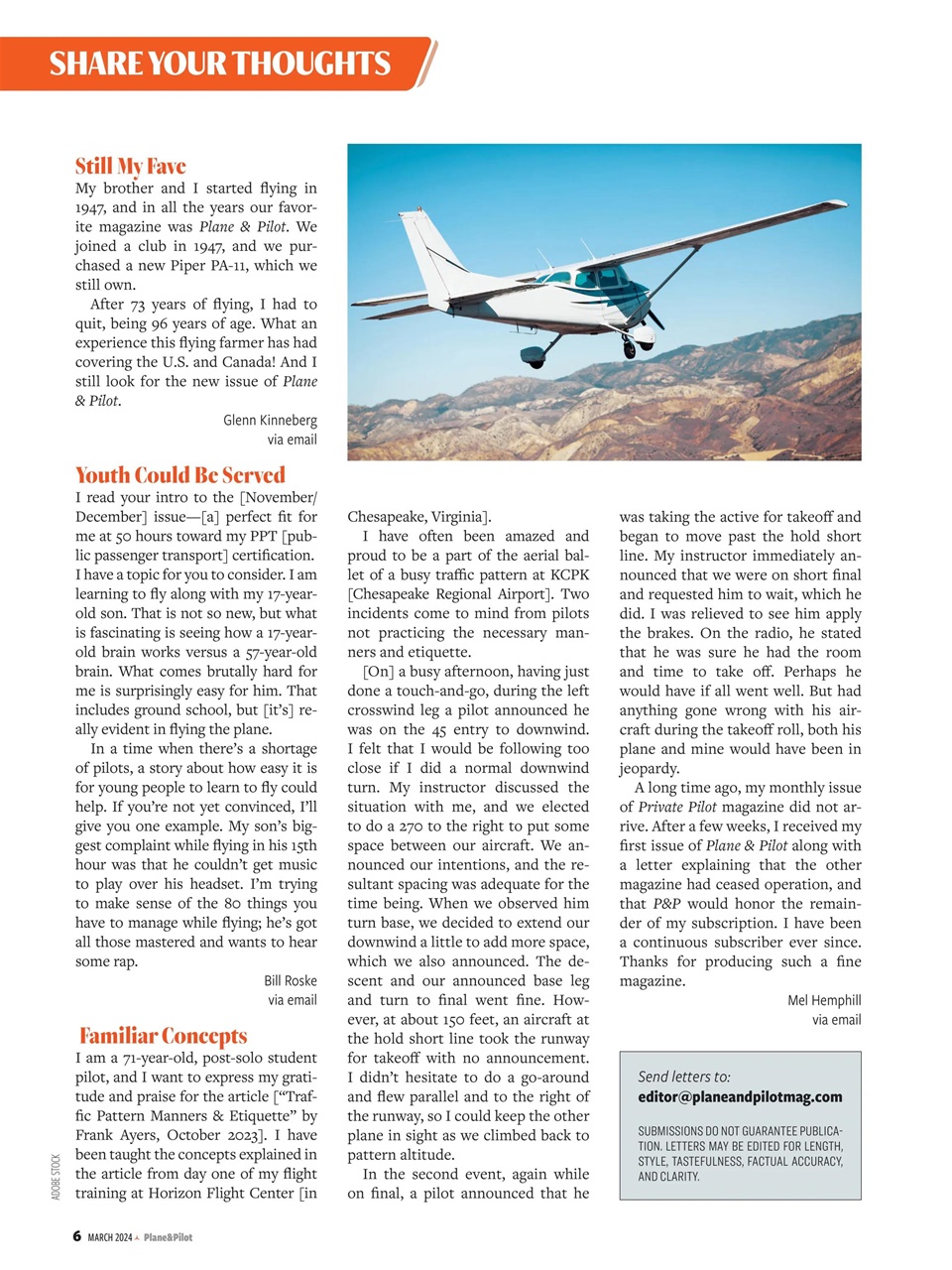 Plane & Pilot Preview Pages