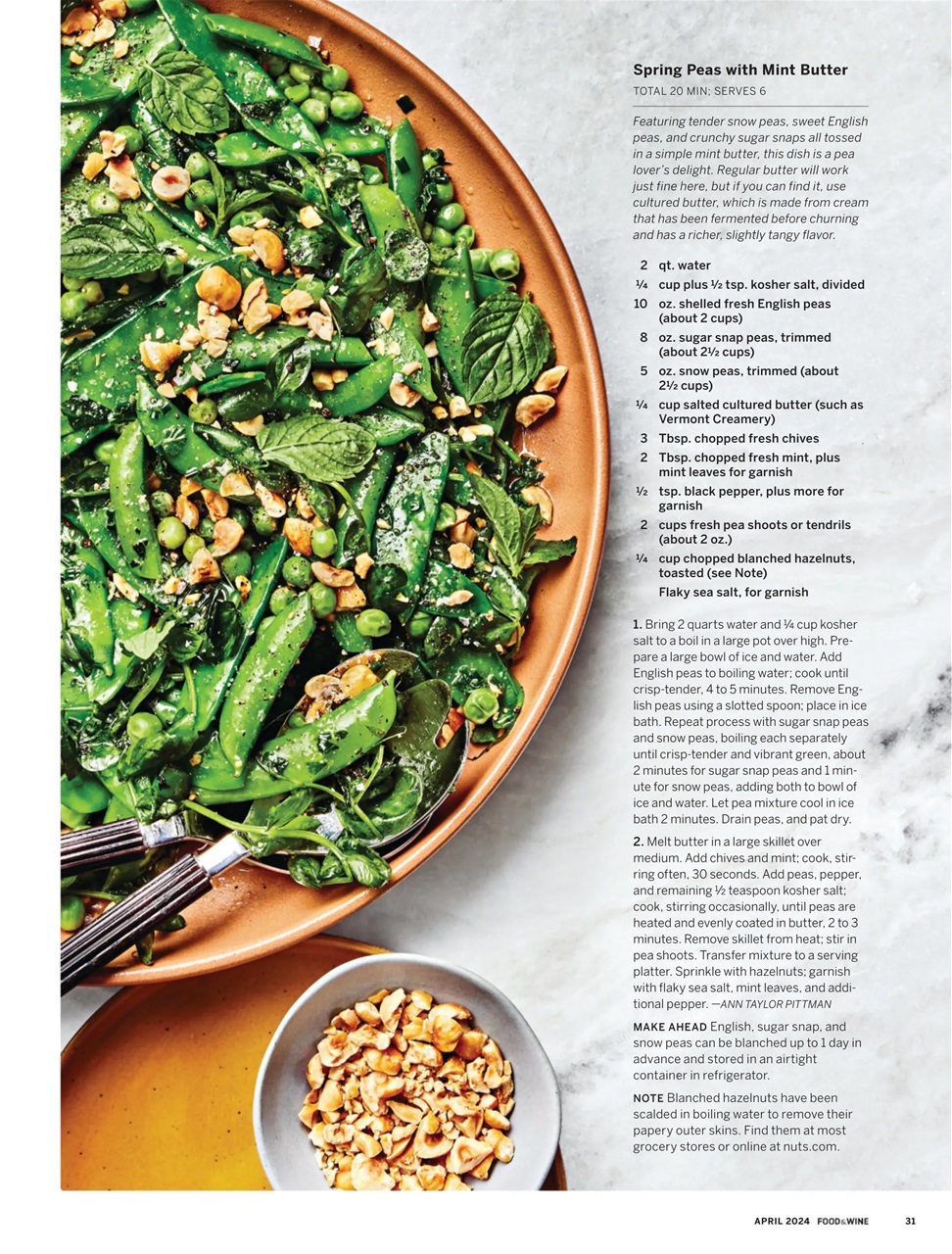 Food & Wine Preview Pages