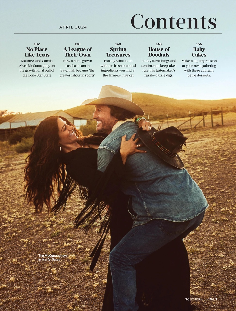 Southern Living Magazine April 2024 Back Issue