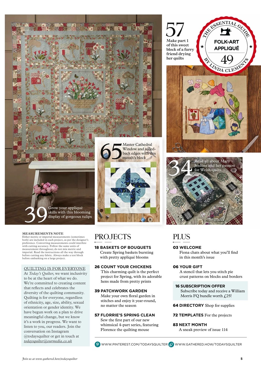 Today’s Quilter Preview Pages