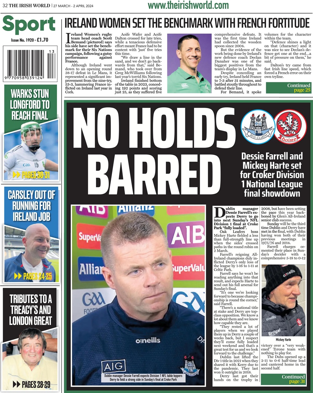 Irish World Preview Pages