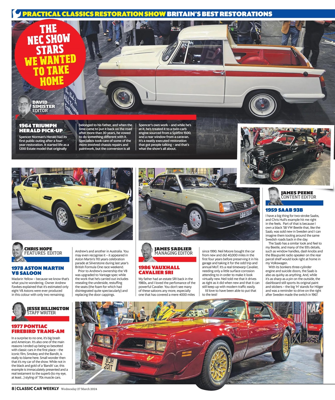 Classic Car Weekly Preview Pages