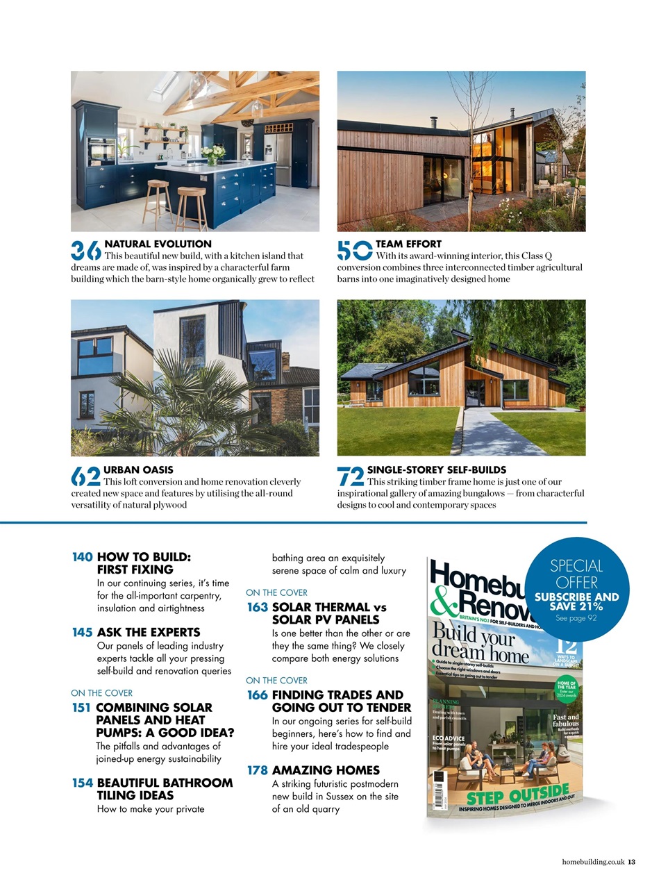 Homebuilding & Renovating Magazine Preview Pages
