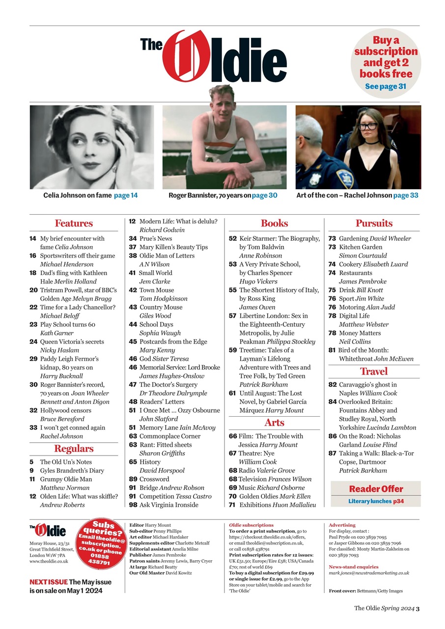 The Oldie Preview Pages