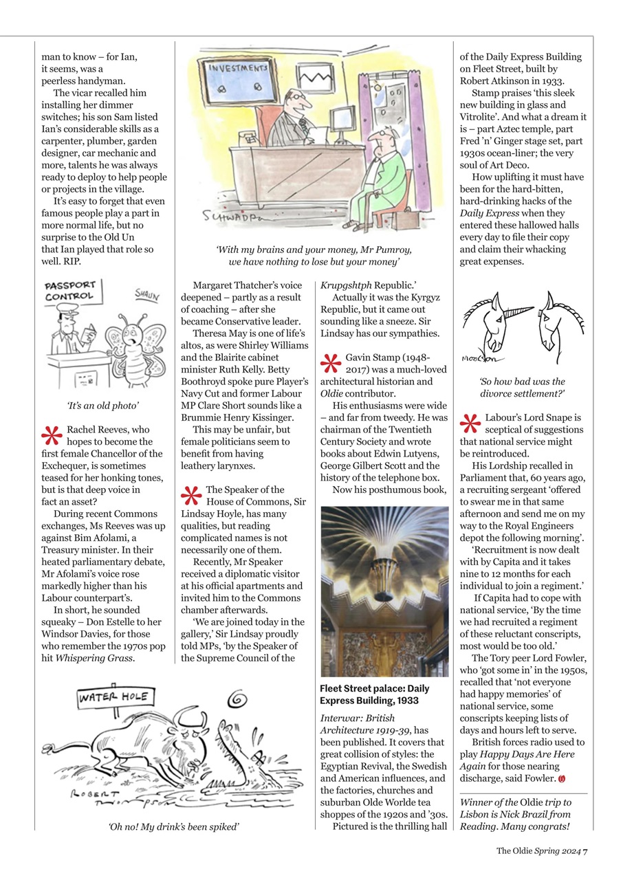 The Oldie Preview Pages