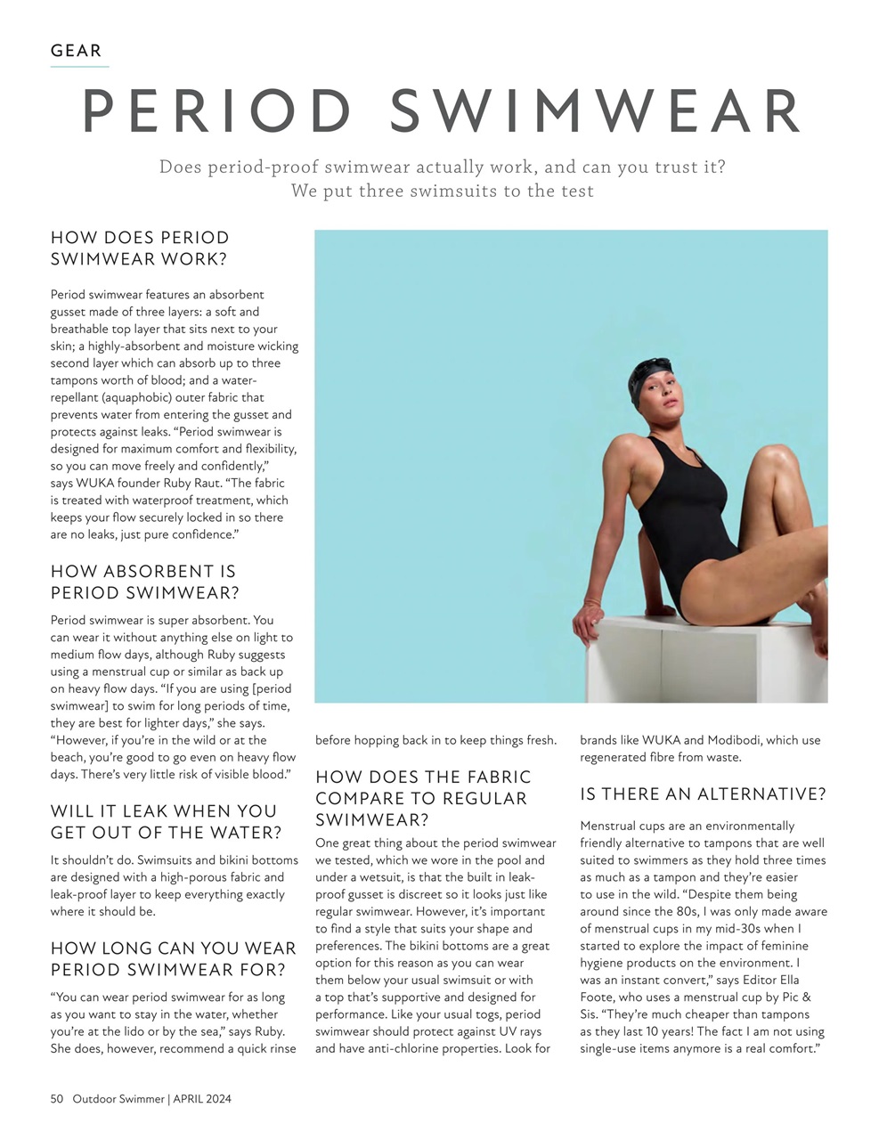Outdoor Swimmer Preview Pages