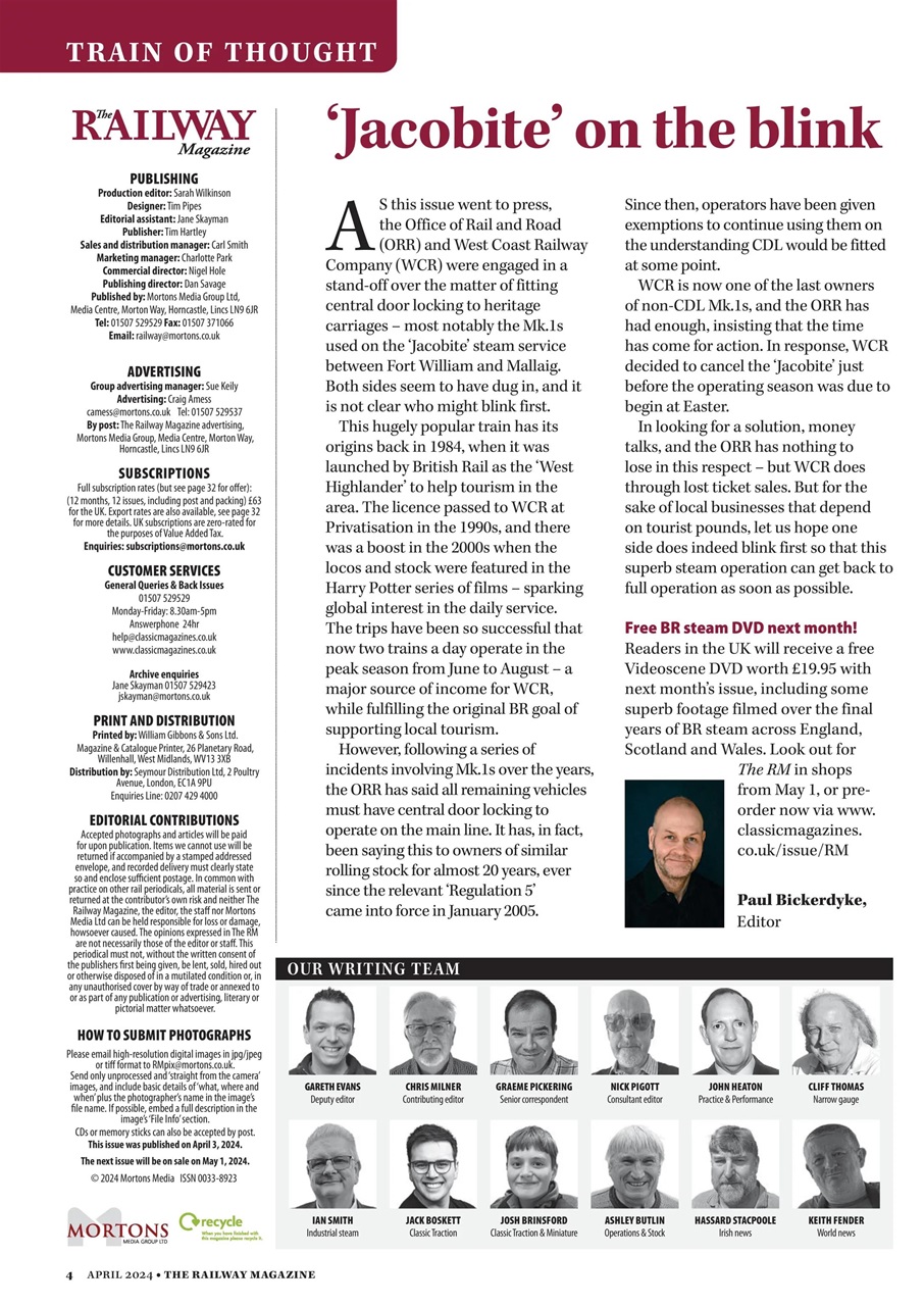Railway Magazine Preview Pages