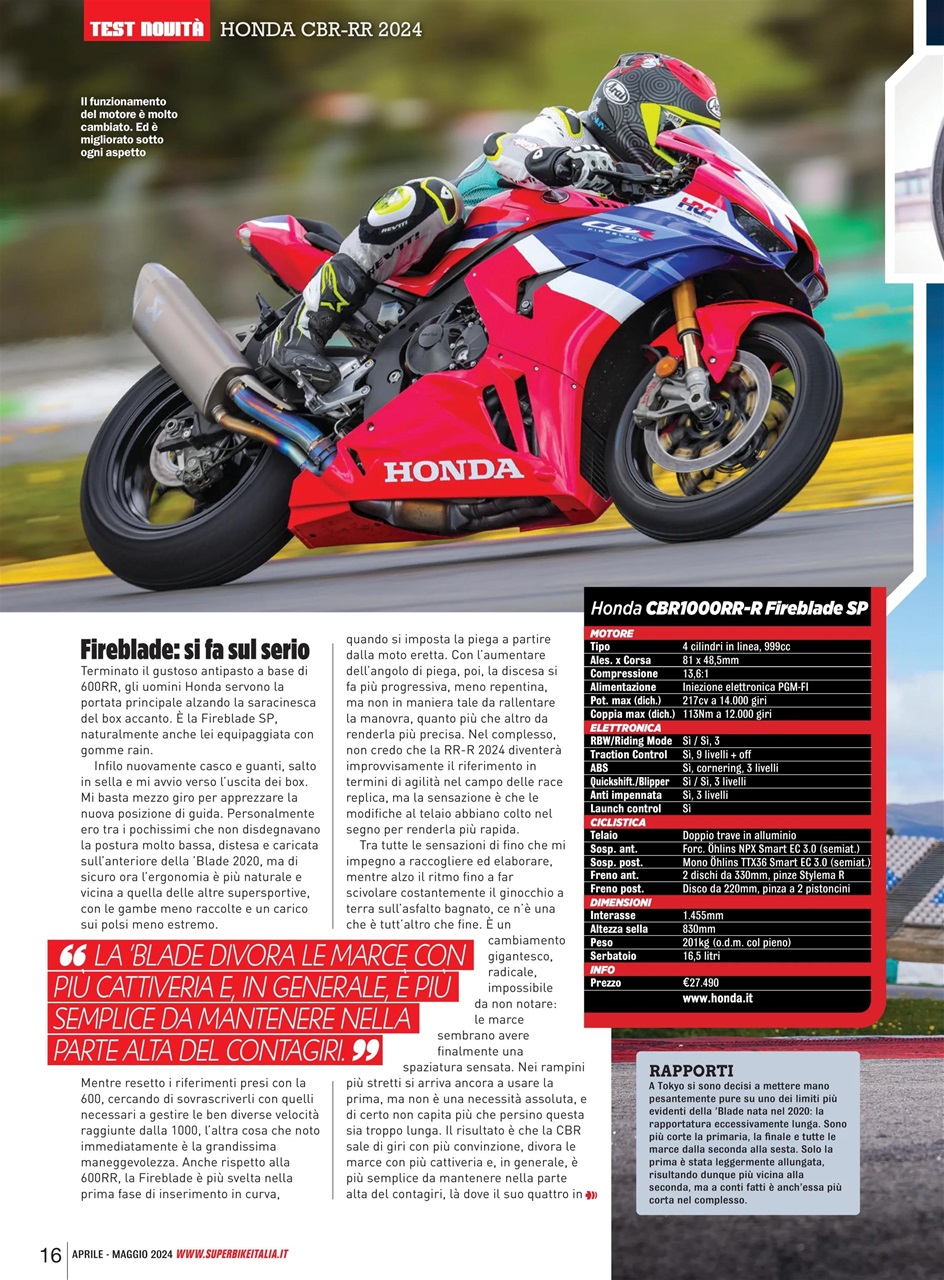 Superbike Italia Preview Pages