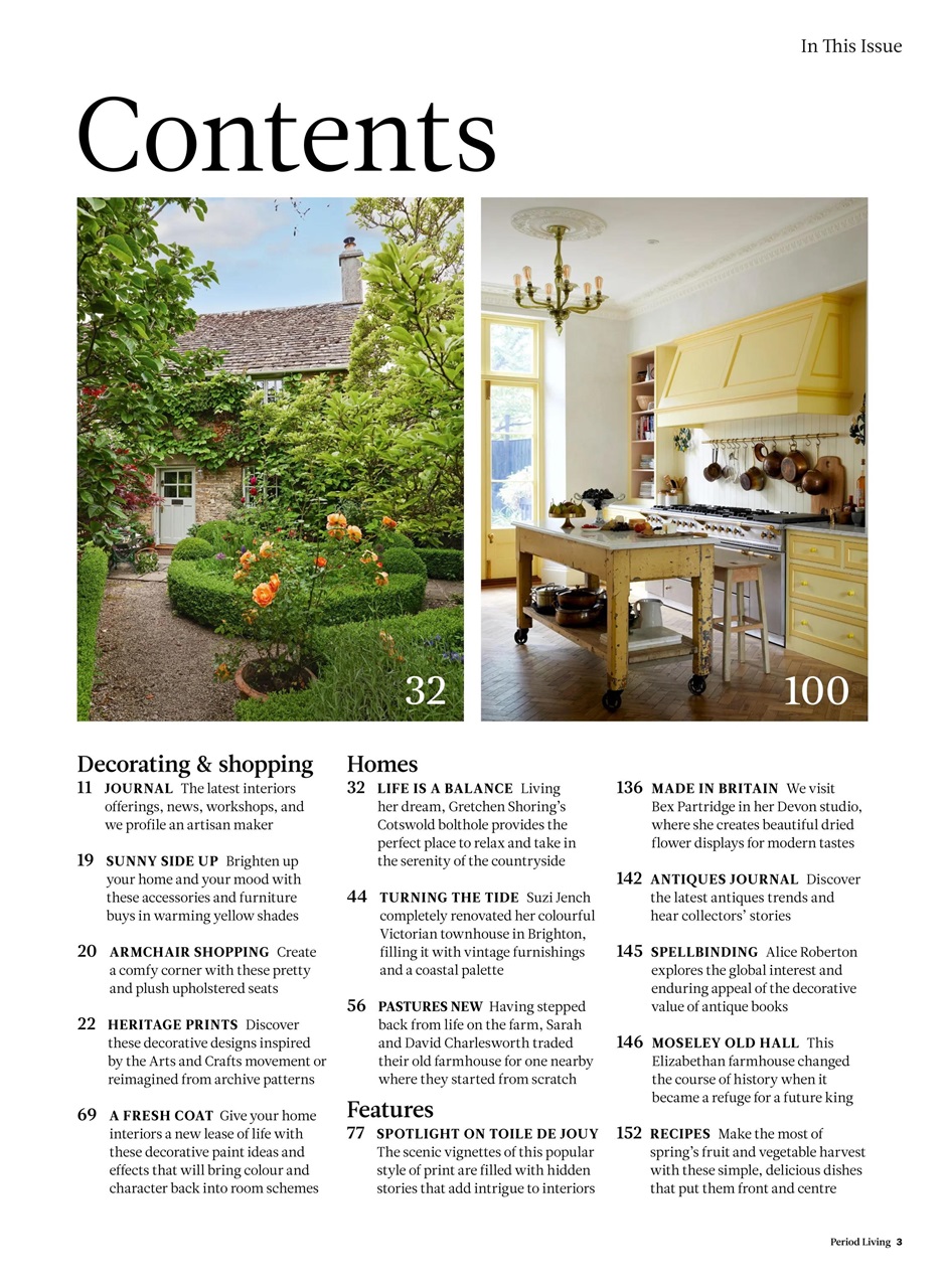 Period Living Magazine Preview Pages