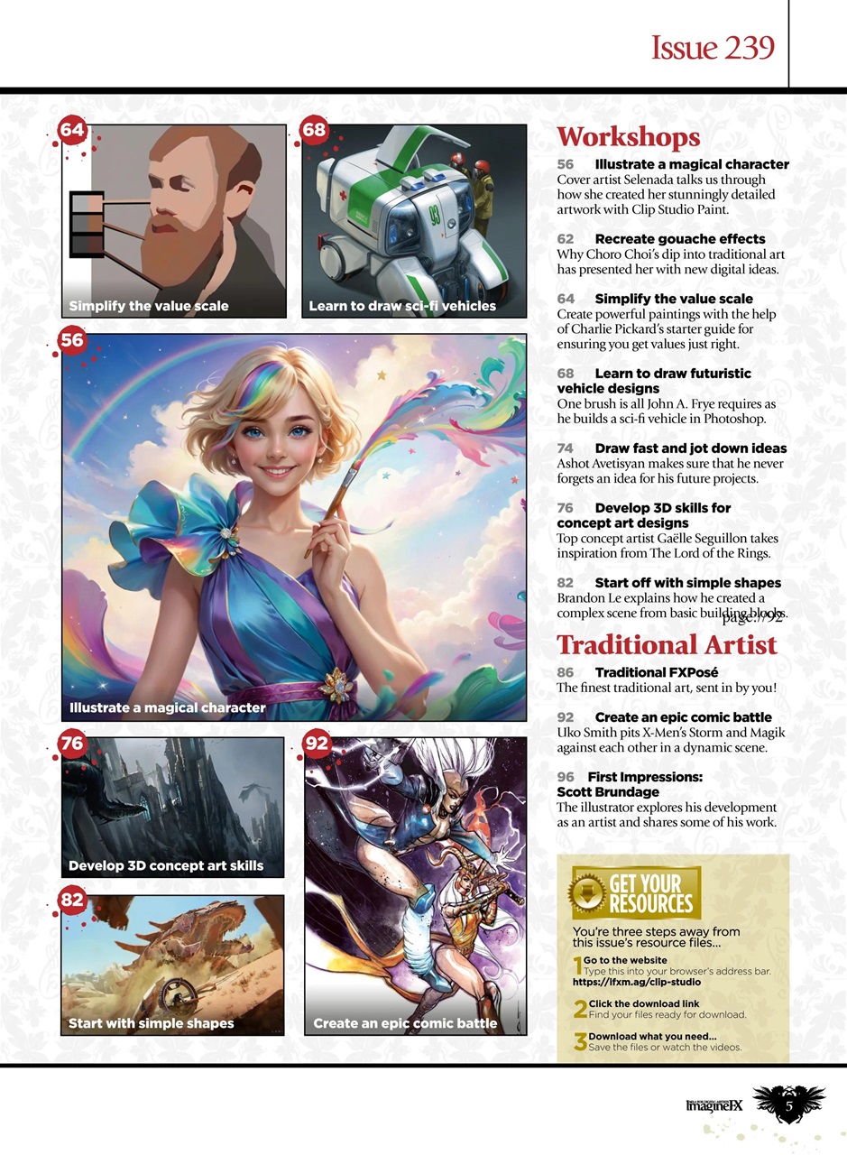 ImagineFX Preview Pages