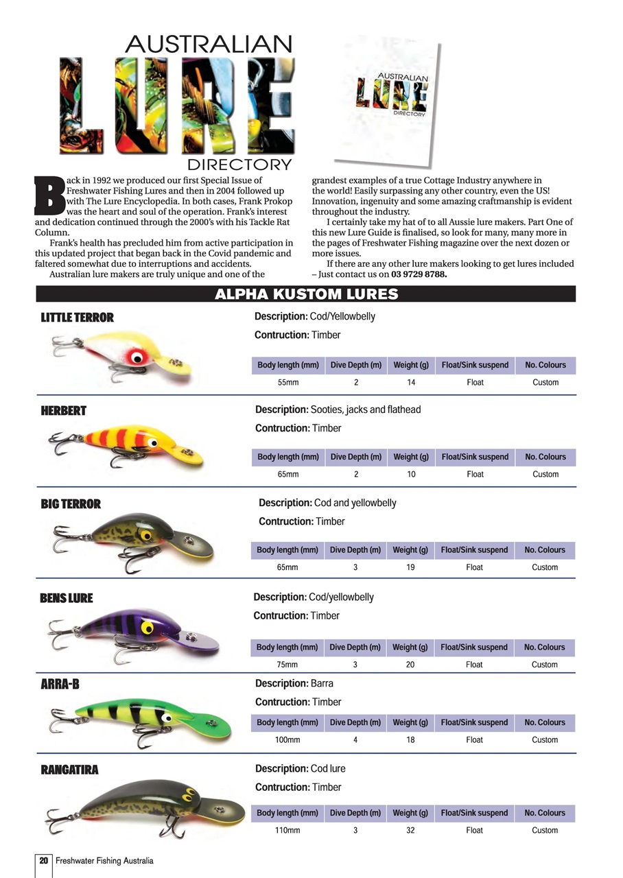 Freshwater Fishing Australia Preview Pages