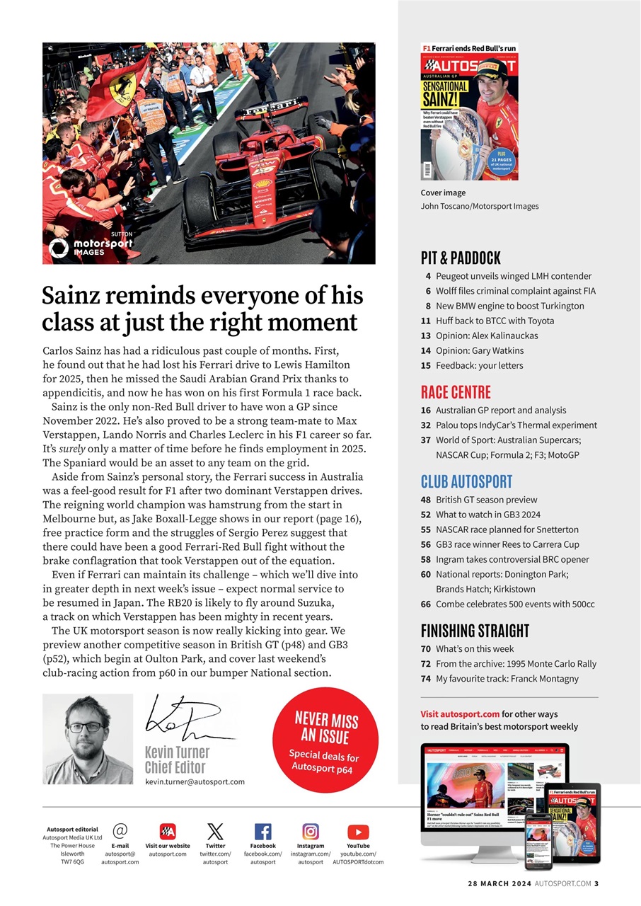 Autosport Preview Pages