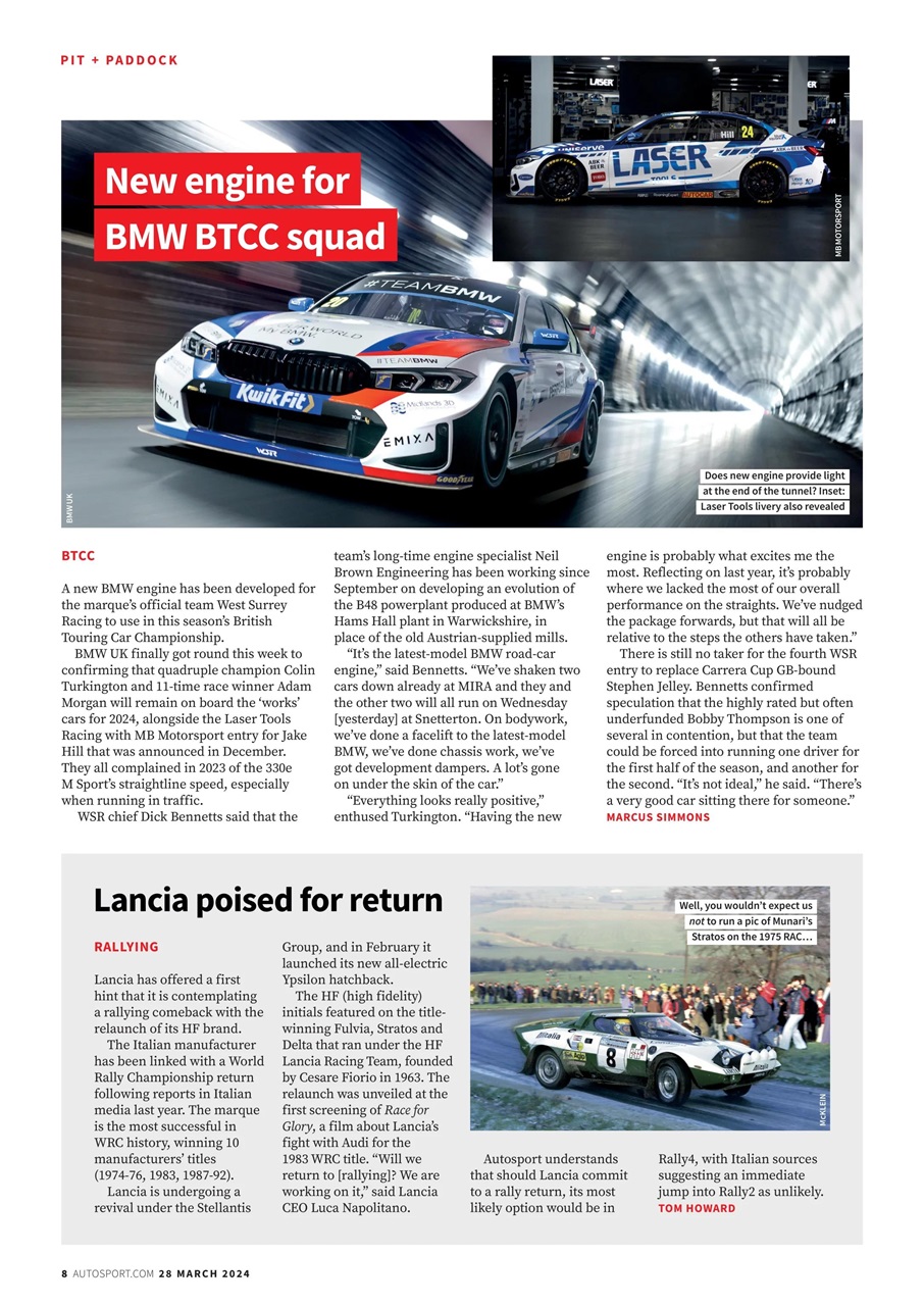 Autosport Preview Pages