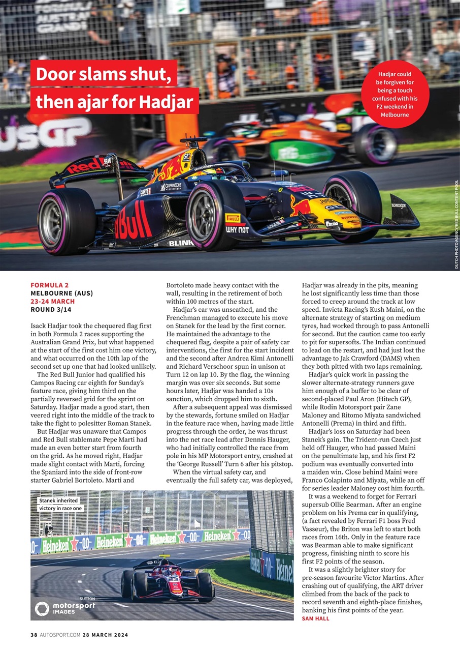 Autosport Preview Pages