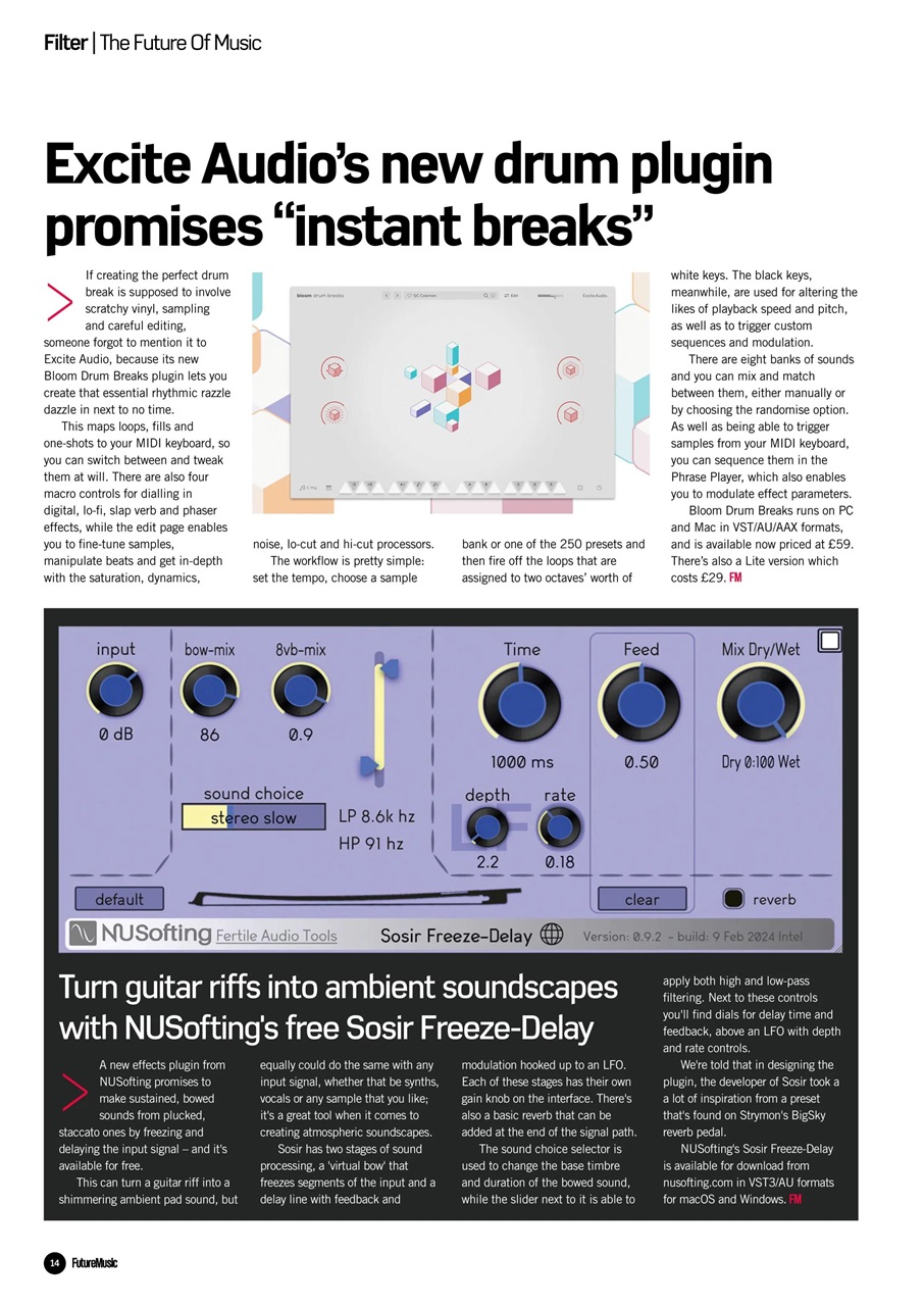 Future Music Preview Pages