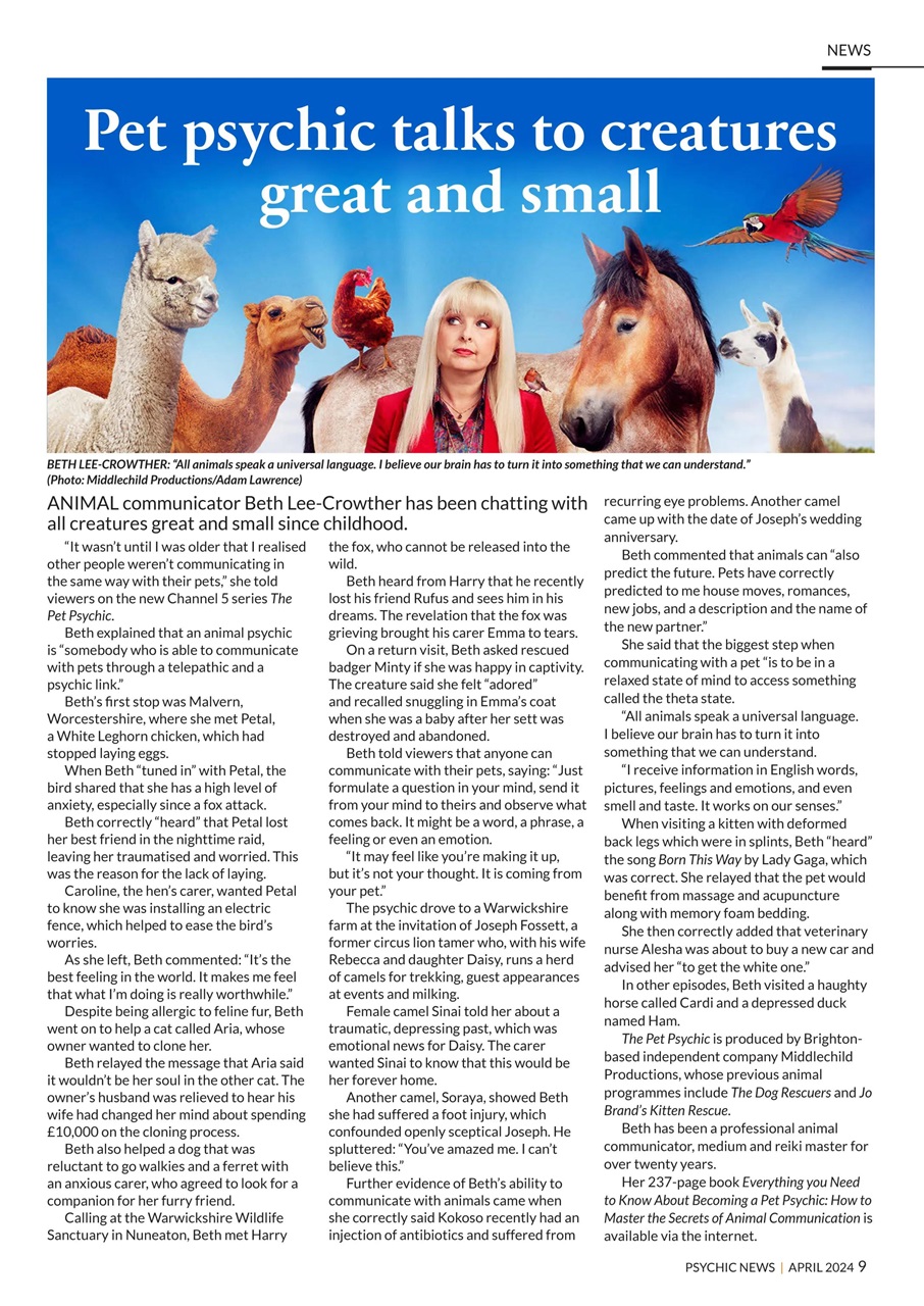 Psychic News Preview Pages