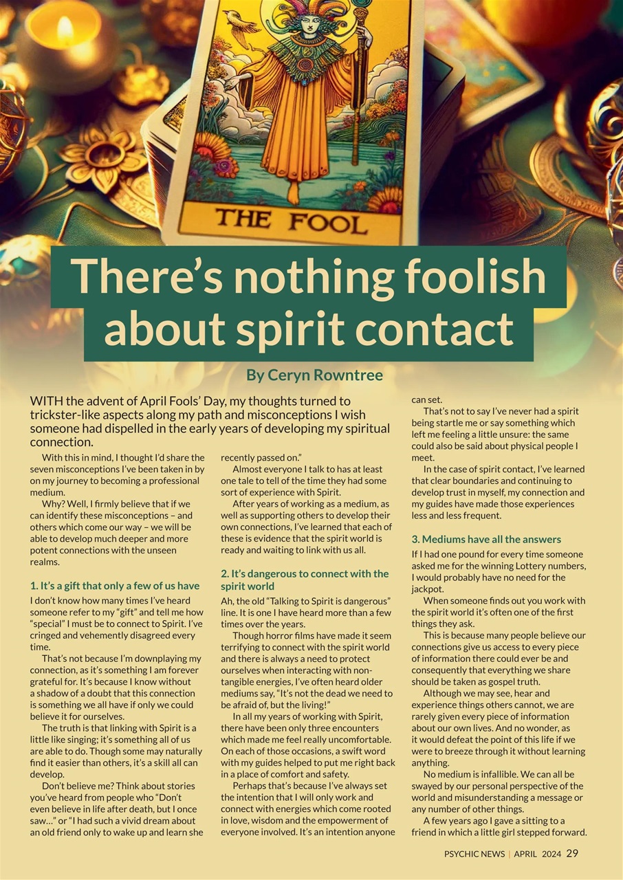 Psychic News Preview Pages