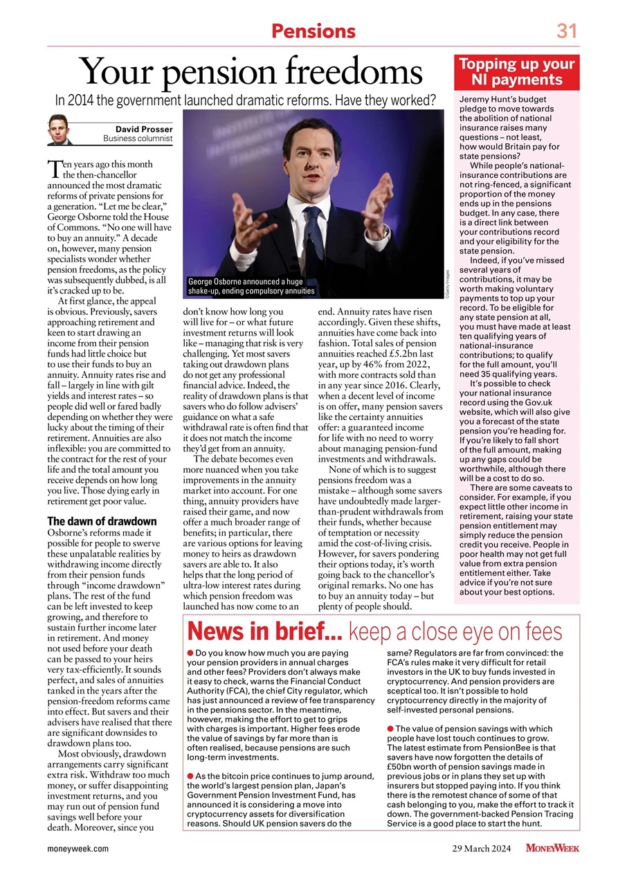 MoneyWeek Preview Pages