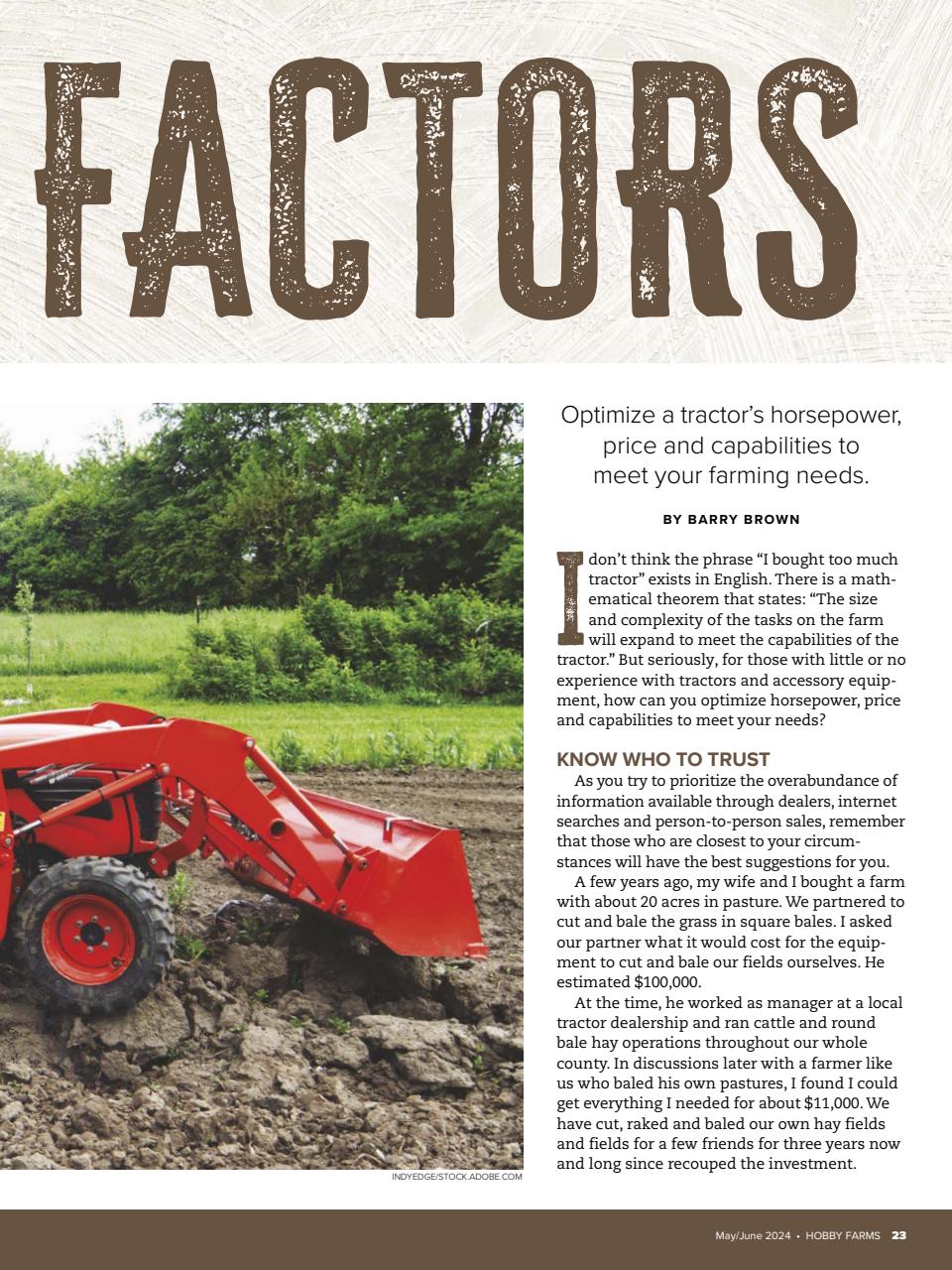Hobby Farms Magazine Preview Pages