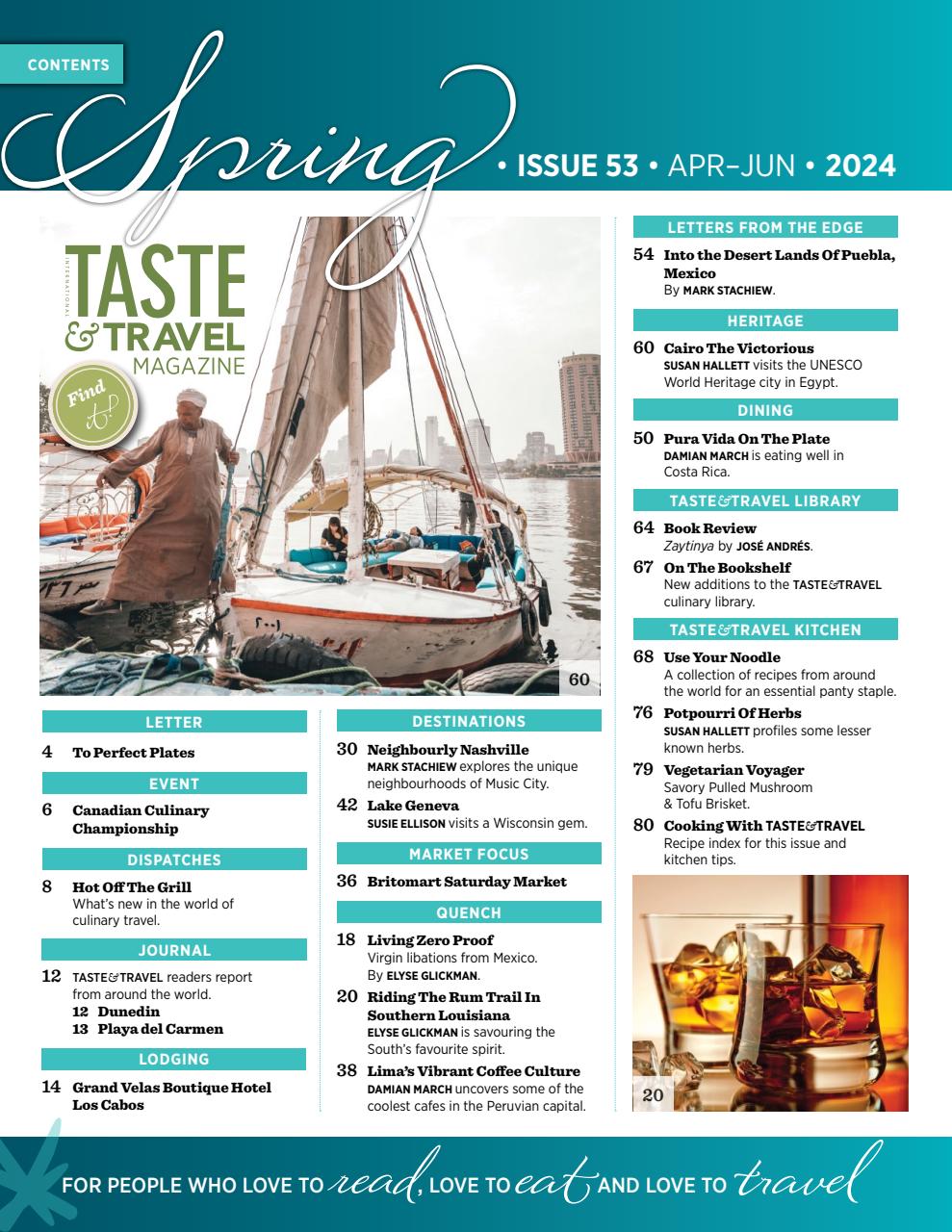 Taste & Travel International Preview Pages