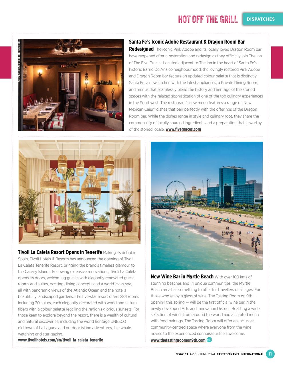 Taste & Travel International Preview Pages