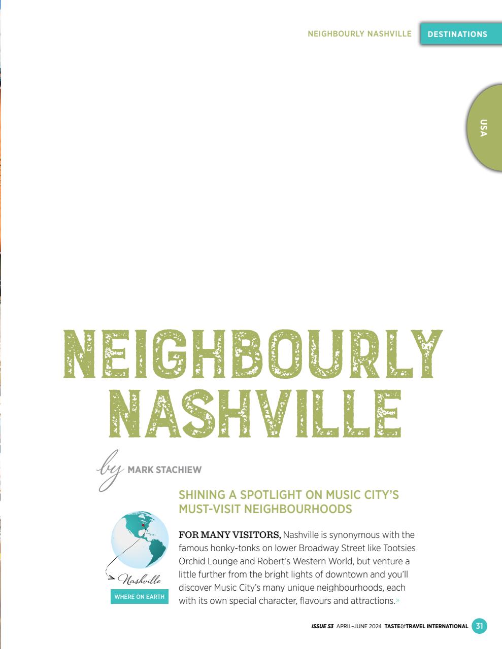 Taste & Travel International Preview Pages