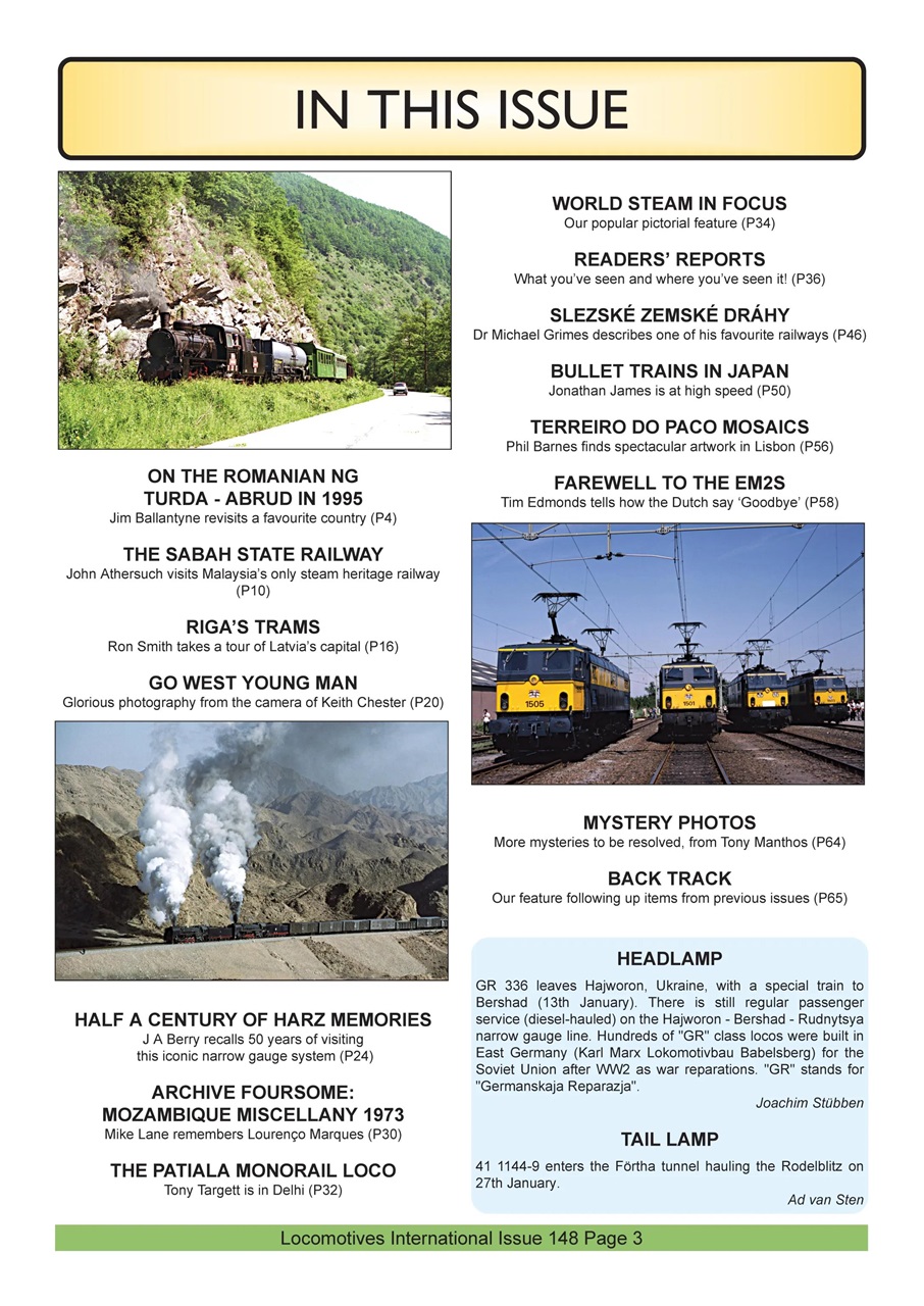 Locomotives International Preview Pages