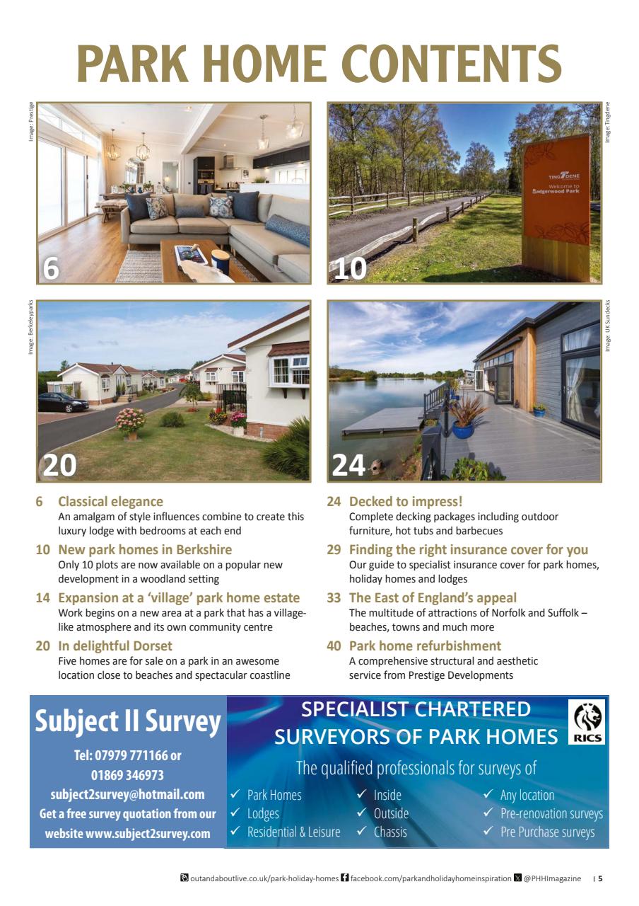 Park and Holiday Home Inspiration magazine Preview Pages