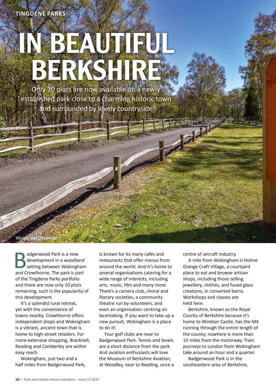 Park and Holiday Home Inspiration magazine Preview Pages