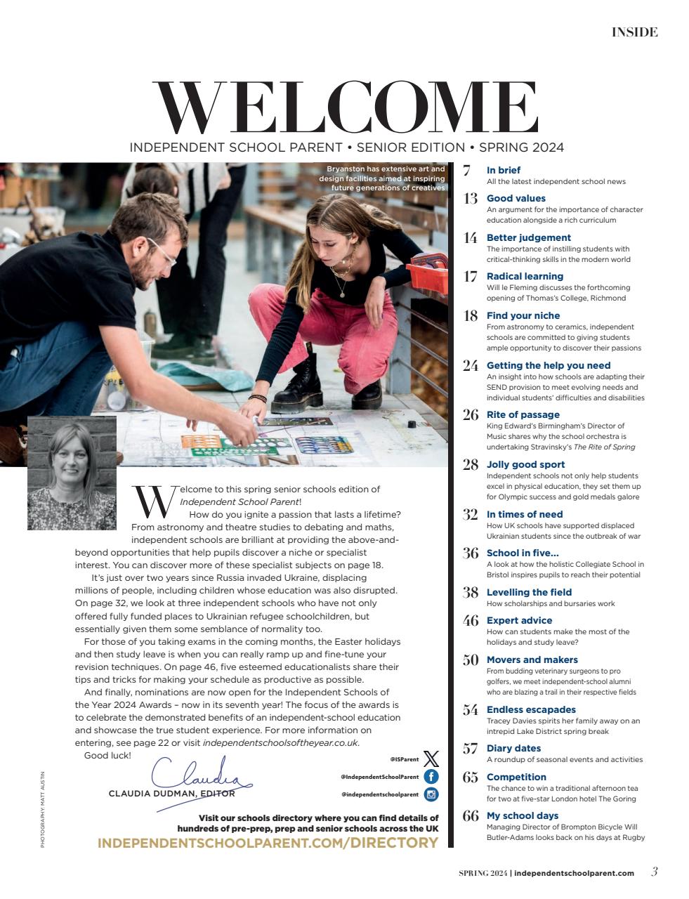 Independent School Parent Preview Pages