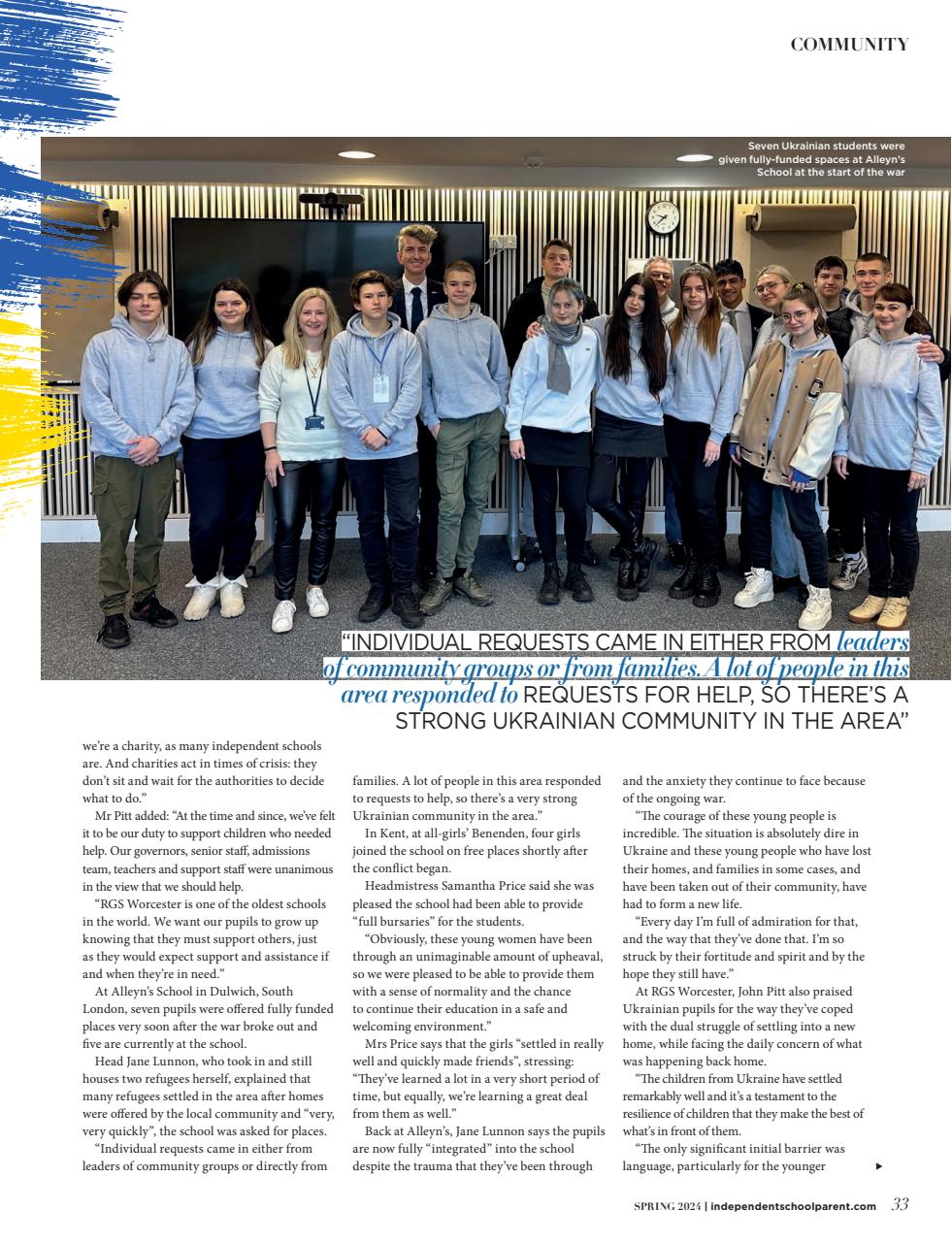 Independent School Parent Preview Pages