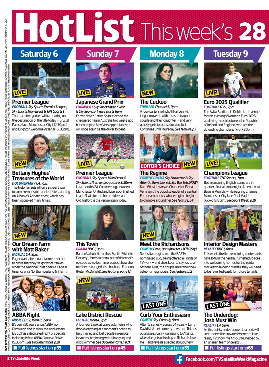 TV & Satellite Week Preview Pages