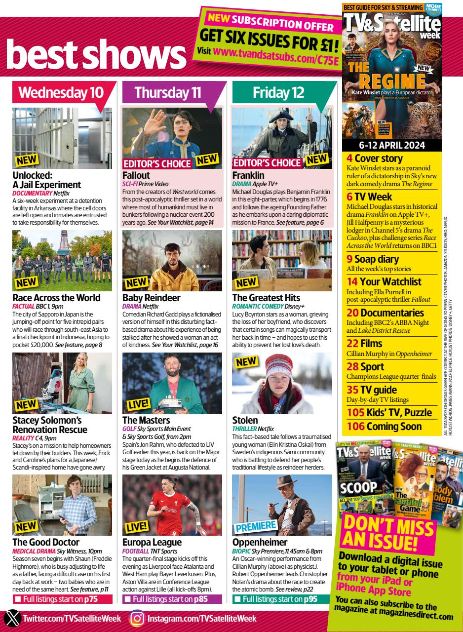 TV & Satellite Week Preview Pages