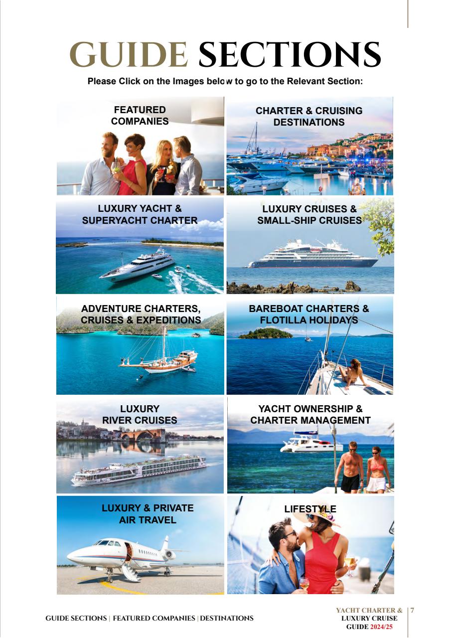 Yacht Charter & Cruise Preview Pages