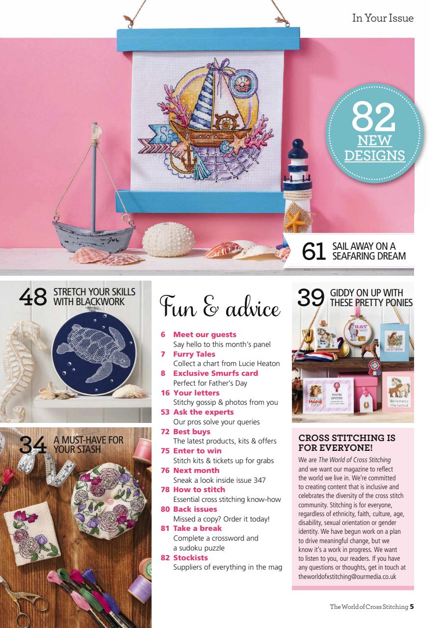 The World of Cross Stitching Preview Pages