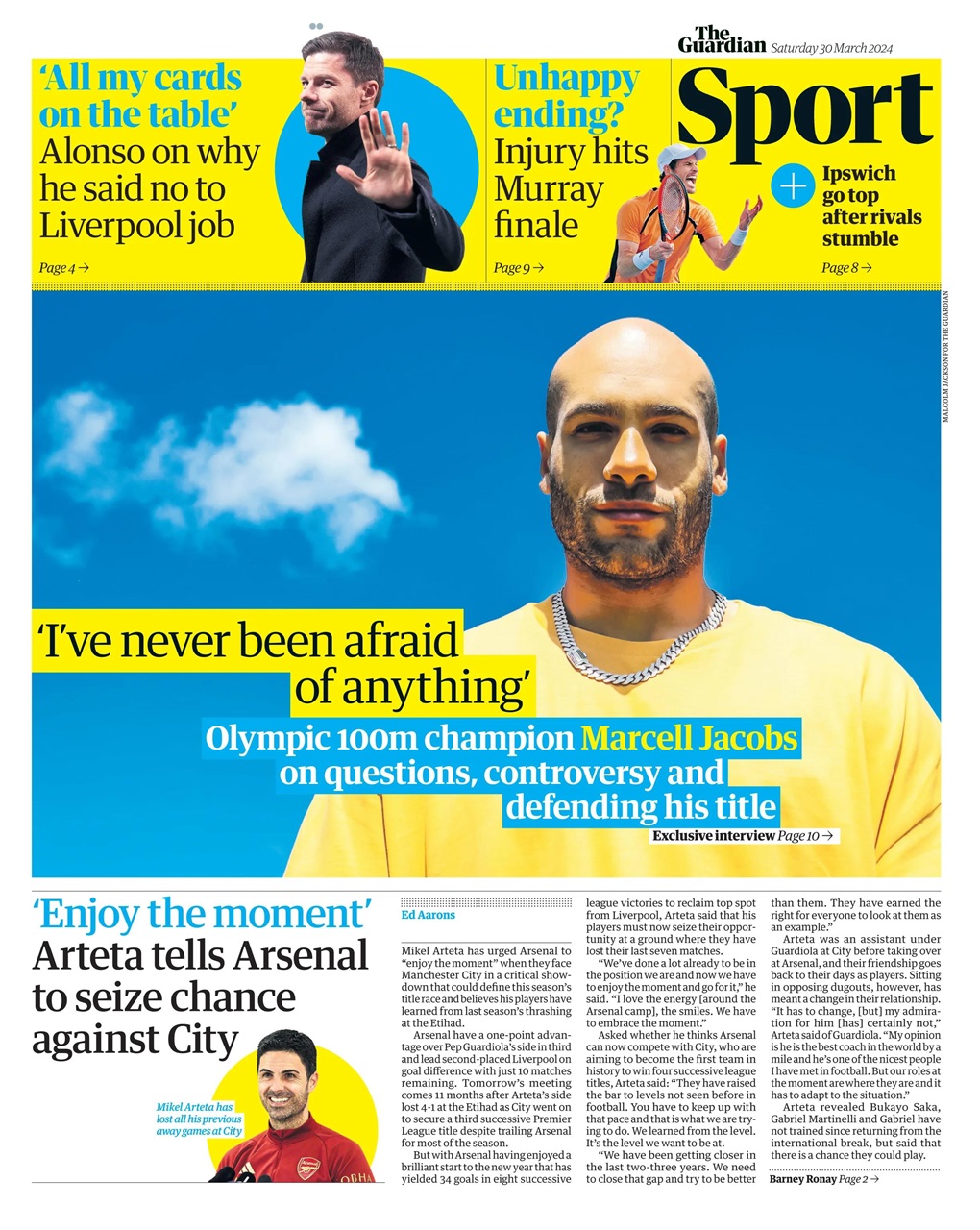 The Guardian Newspaper Preview Pages