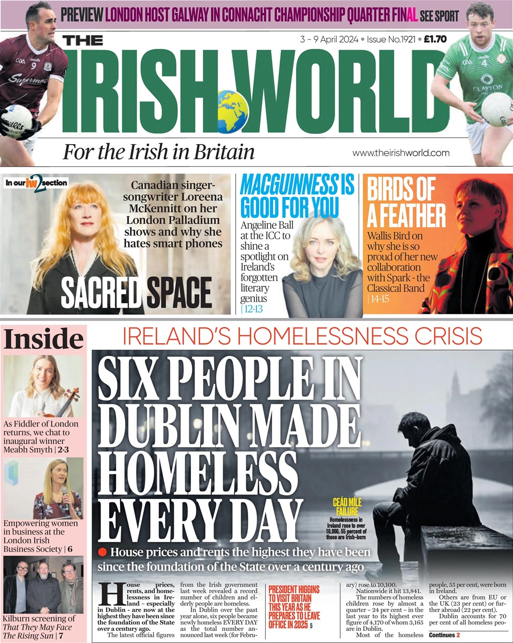 Irish World Preview Pages