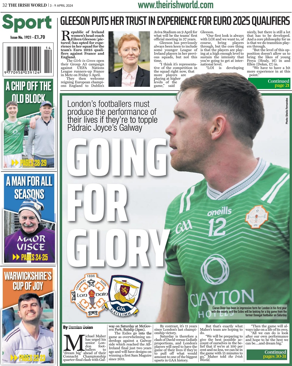 Irish World Preview Pages