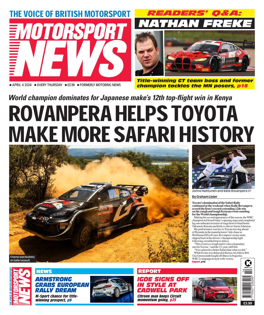 Motorsport News Preview Pages