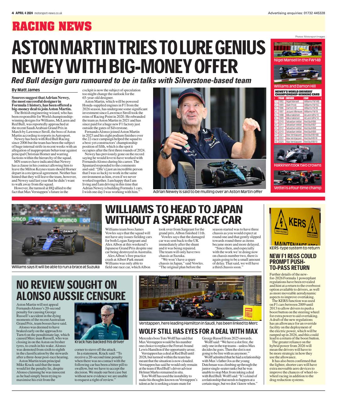Motorsport News Preview Pages