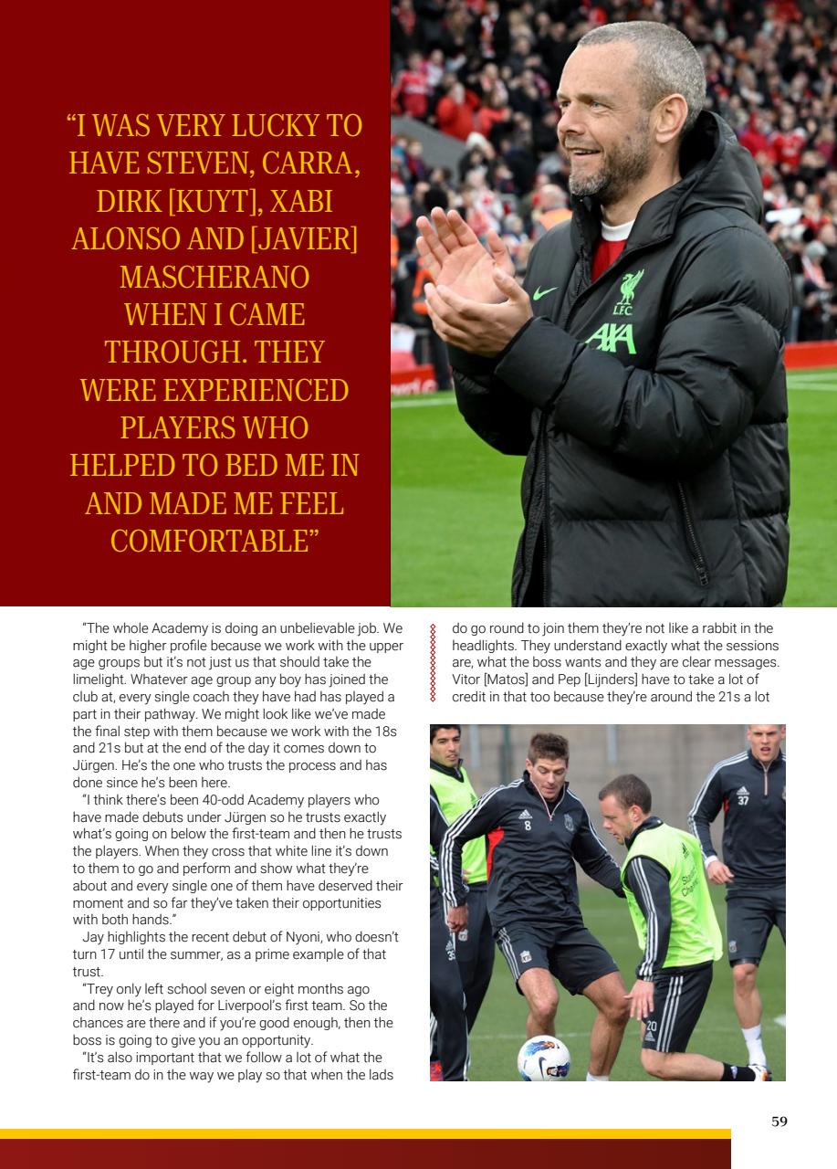 Liverpool FC Programmes Preview Pages