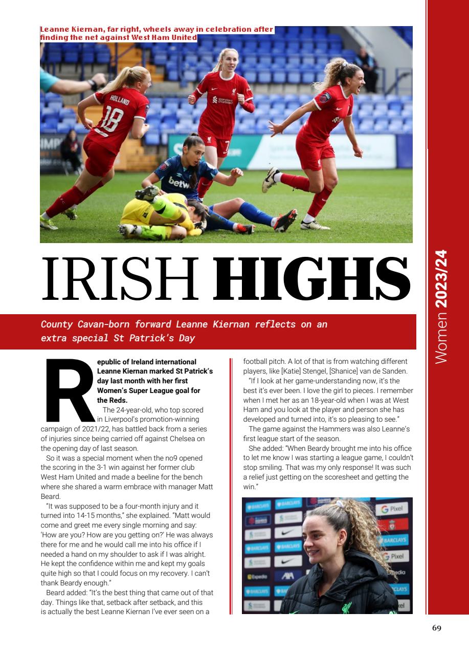 Liverpool FC Programmes Preview Pages