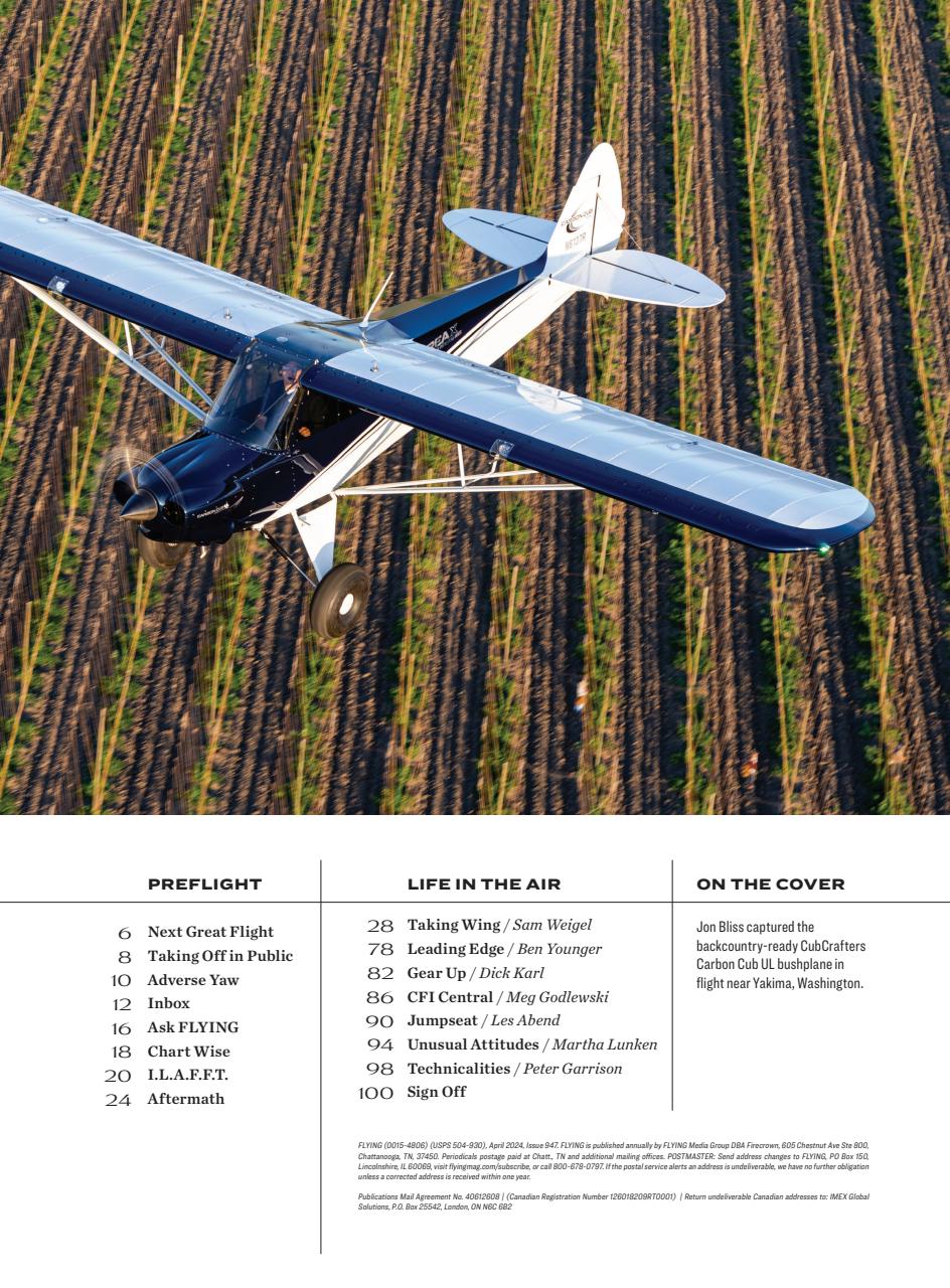 FLYING Magazine Preview Pages