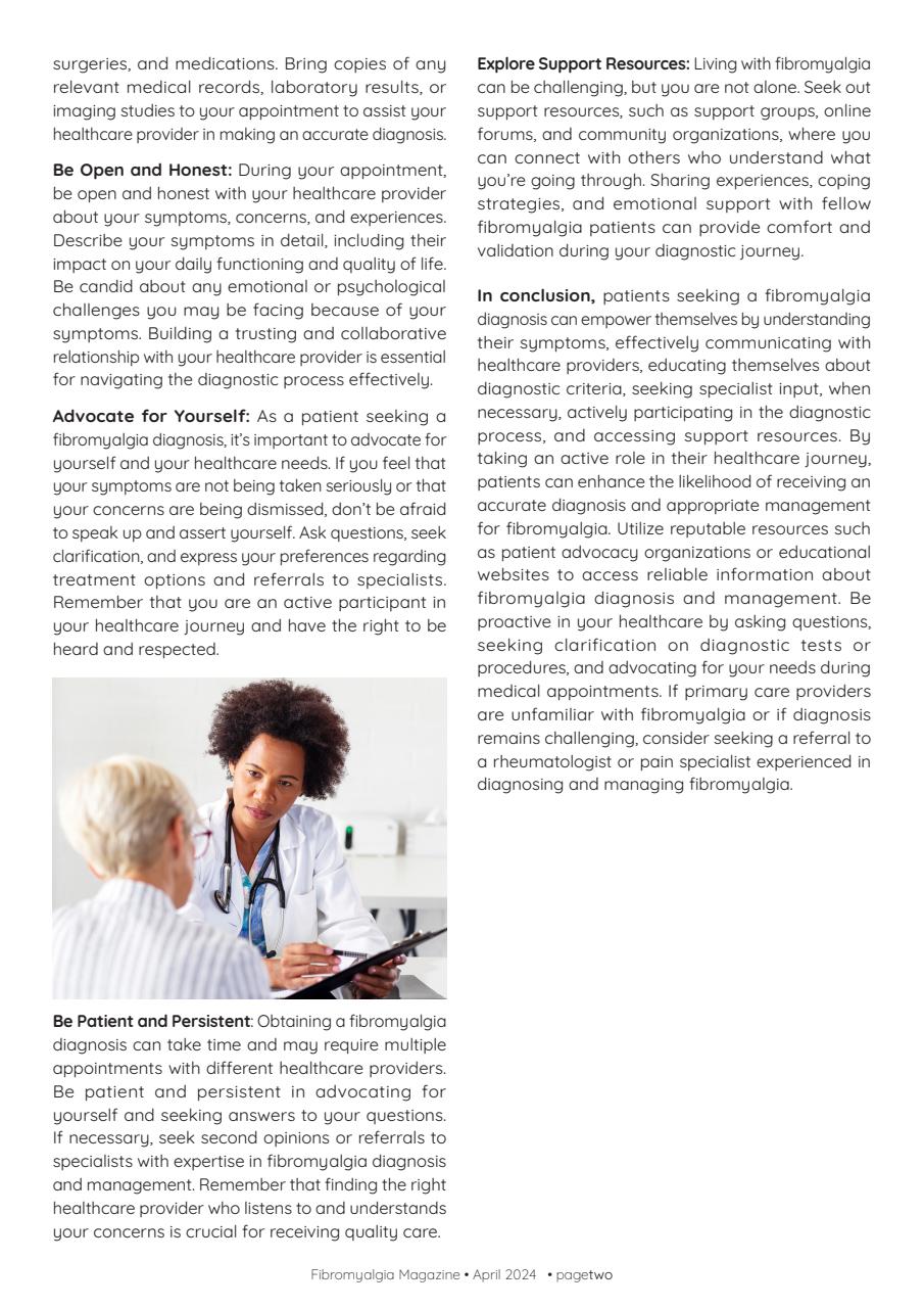 Fibromyalgia Magazine Preview Pages