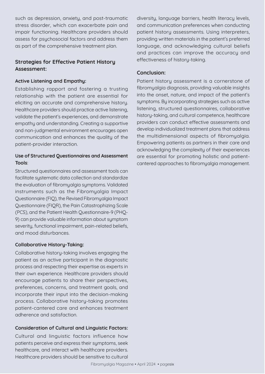 Fibromyalgia Magazine Preview Pages