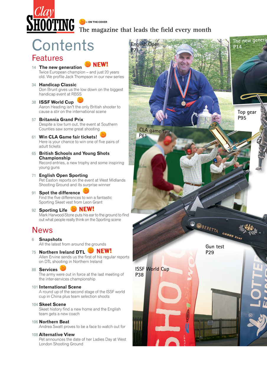 Clay Shooting Preview Pages