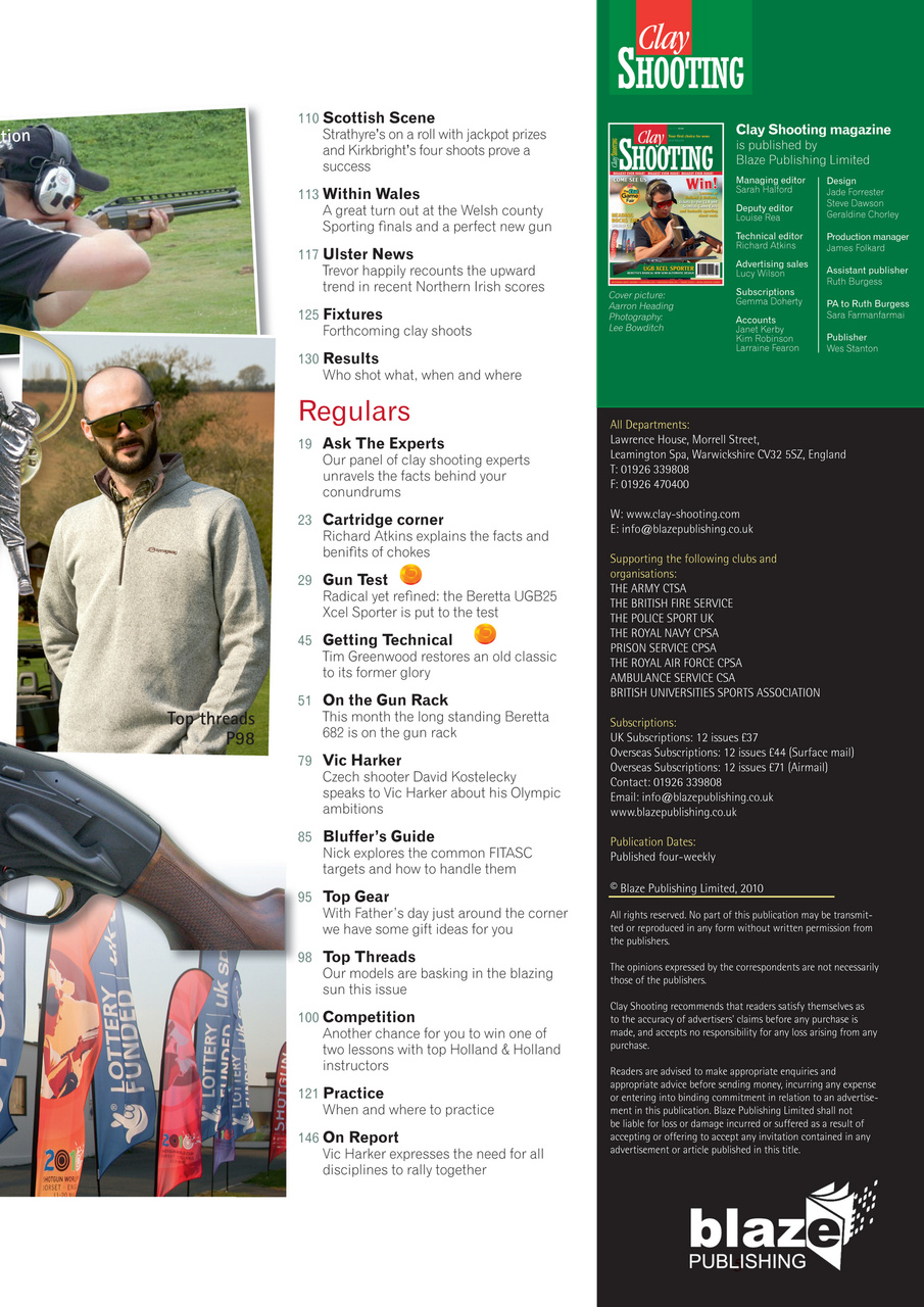 Clay Shooting Preview Pages