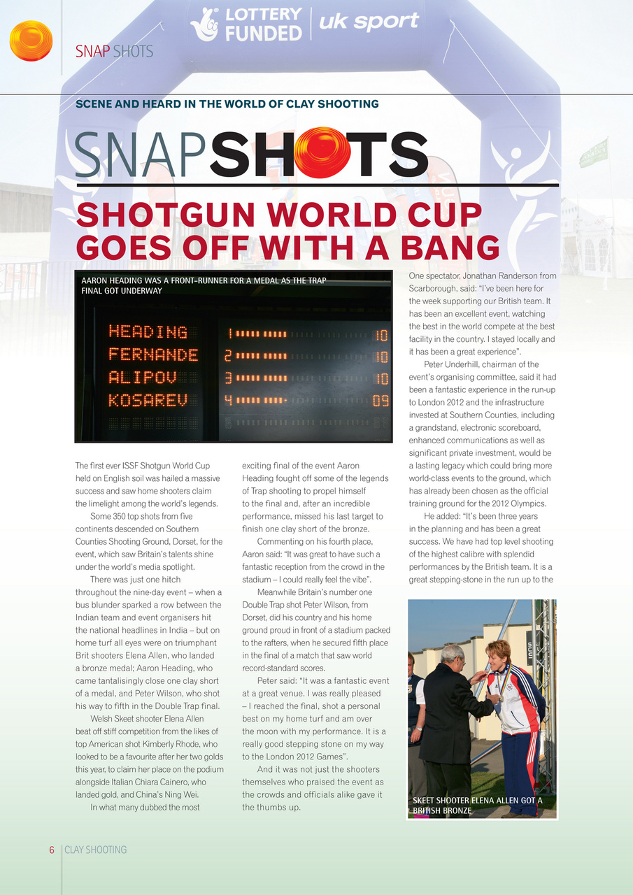 Clay Shooting Preview Pages