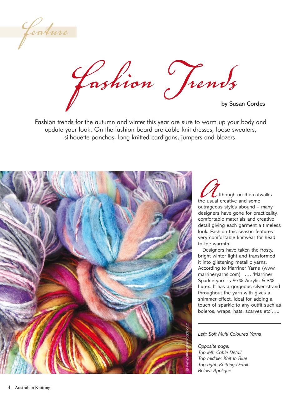 Australian Knitting Preview Pages