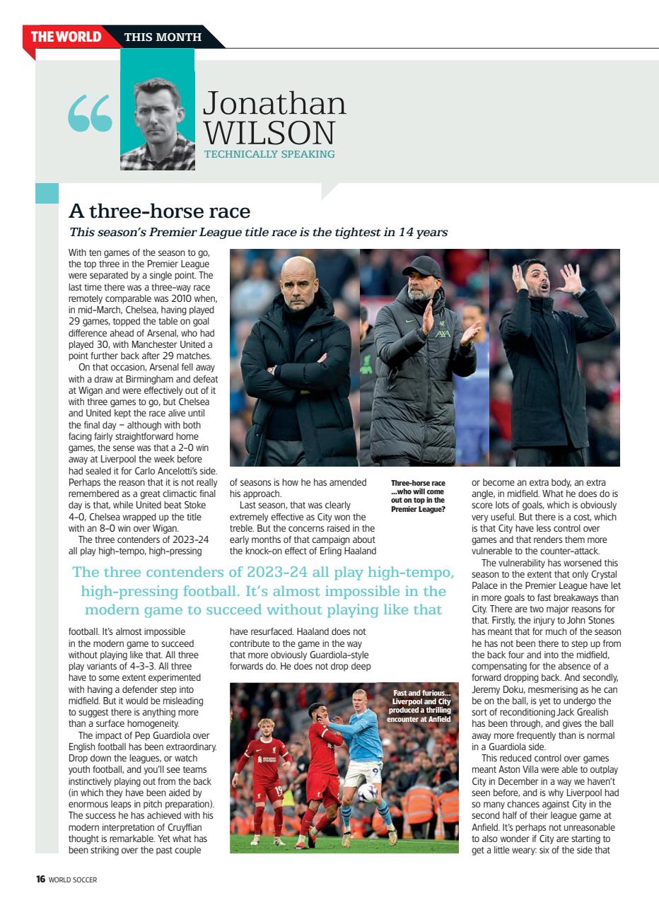 World Soccer Preview Pages